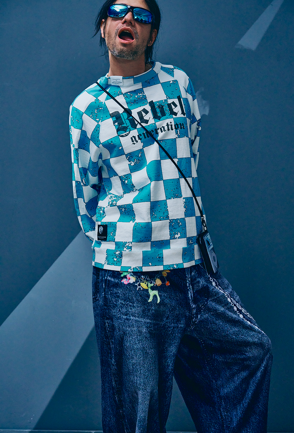 【NEW】CHECKERED FLAG RAGLAN SWEAT