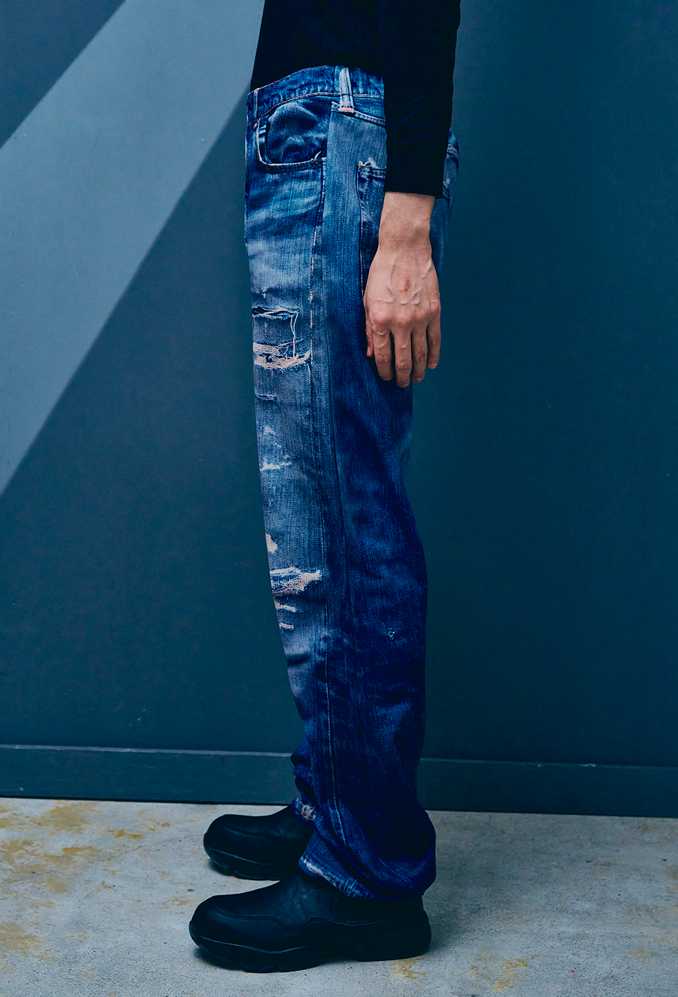 【NEW】PRINT STARIGHT PANTS