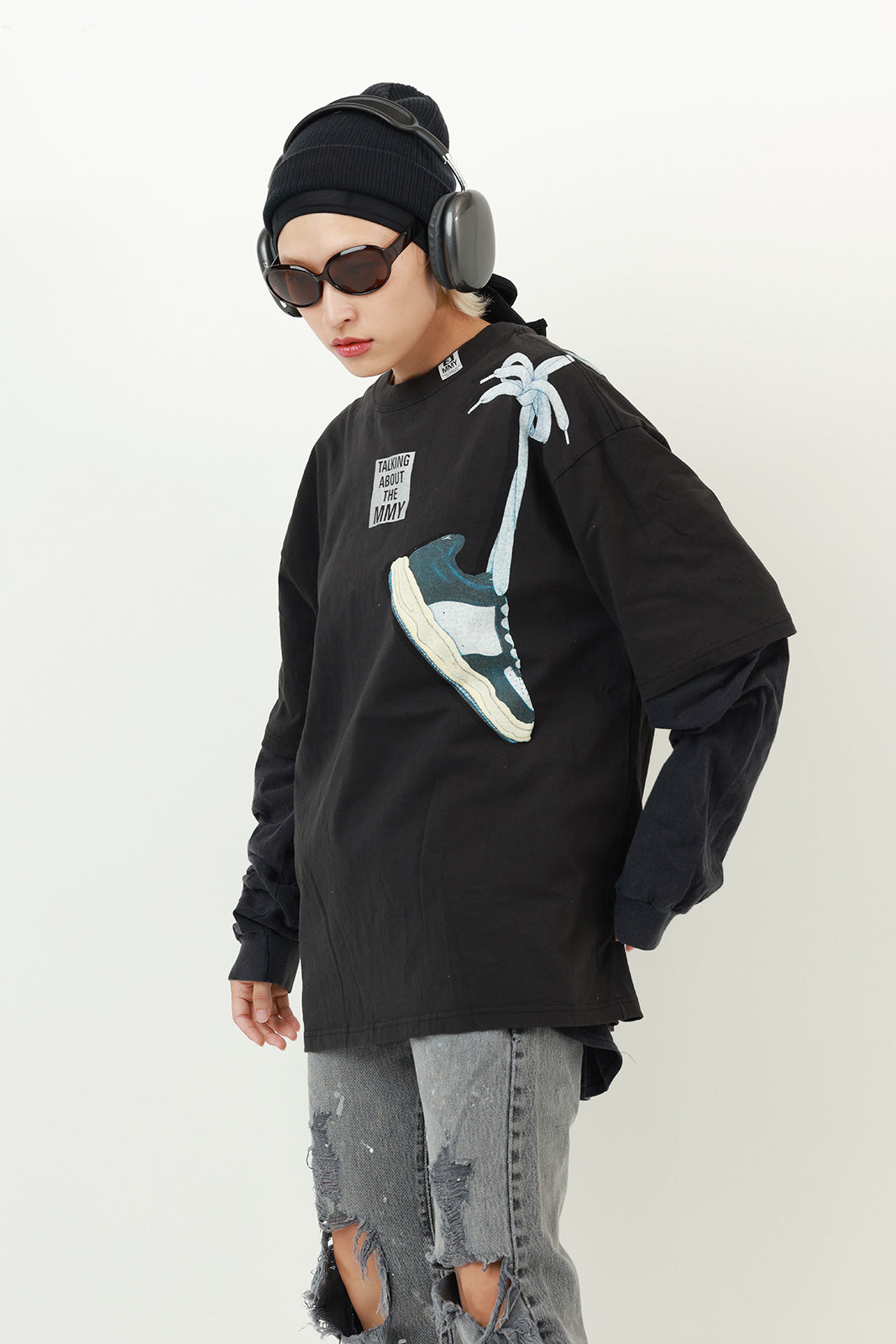 【NEW】TATA×MMY HANG ON SHOULDER PARKA BLACK