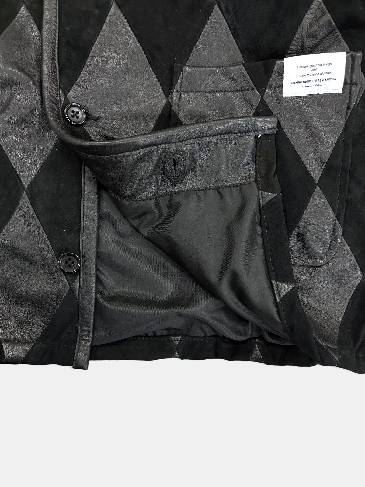【NEW】LEATHER PW CARDIGAN 2627AW-CD-001