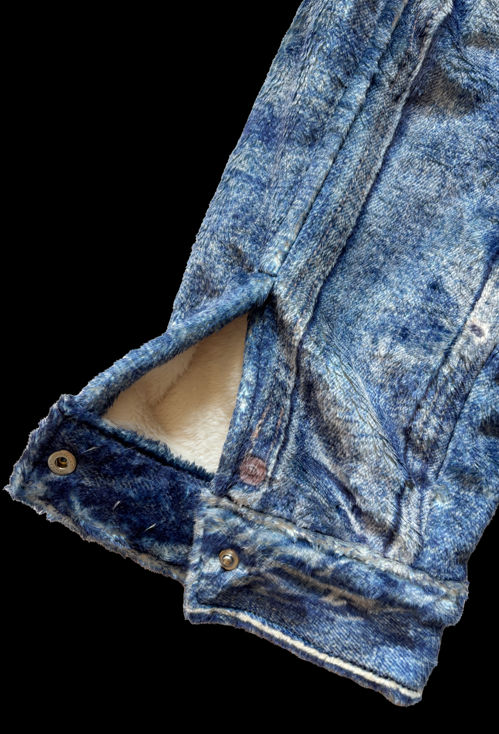 【NEW】DENIM PRINT FUR JKT