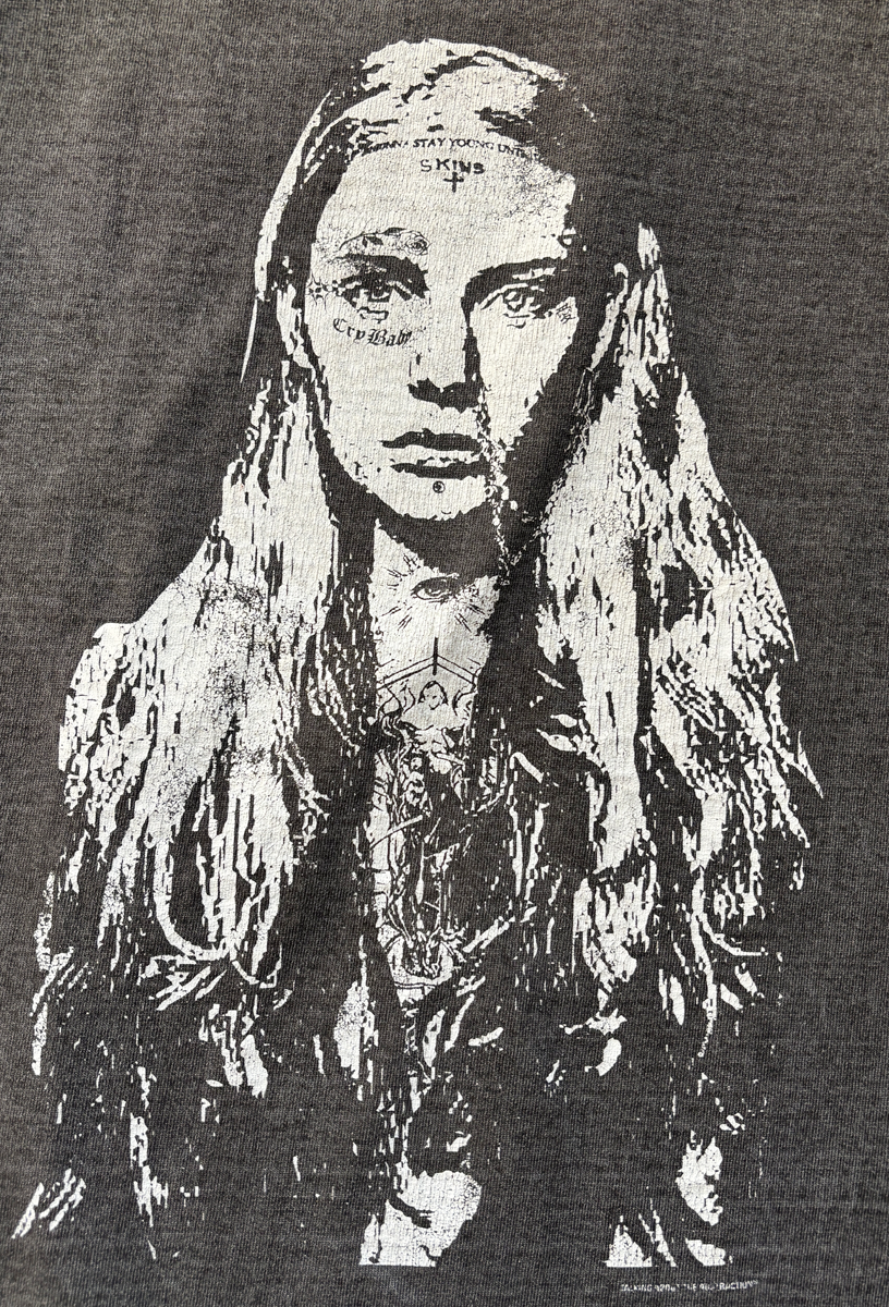 【NEW】FACE TATOO PRINT MOCK NECK LONGSLEEVE T-SHIRTS