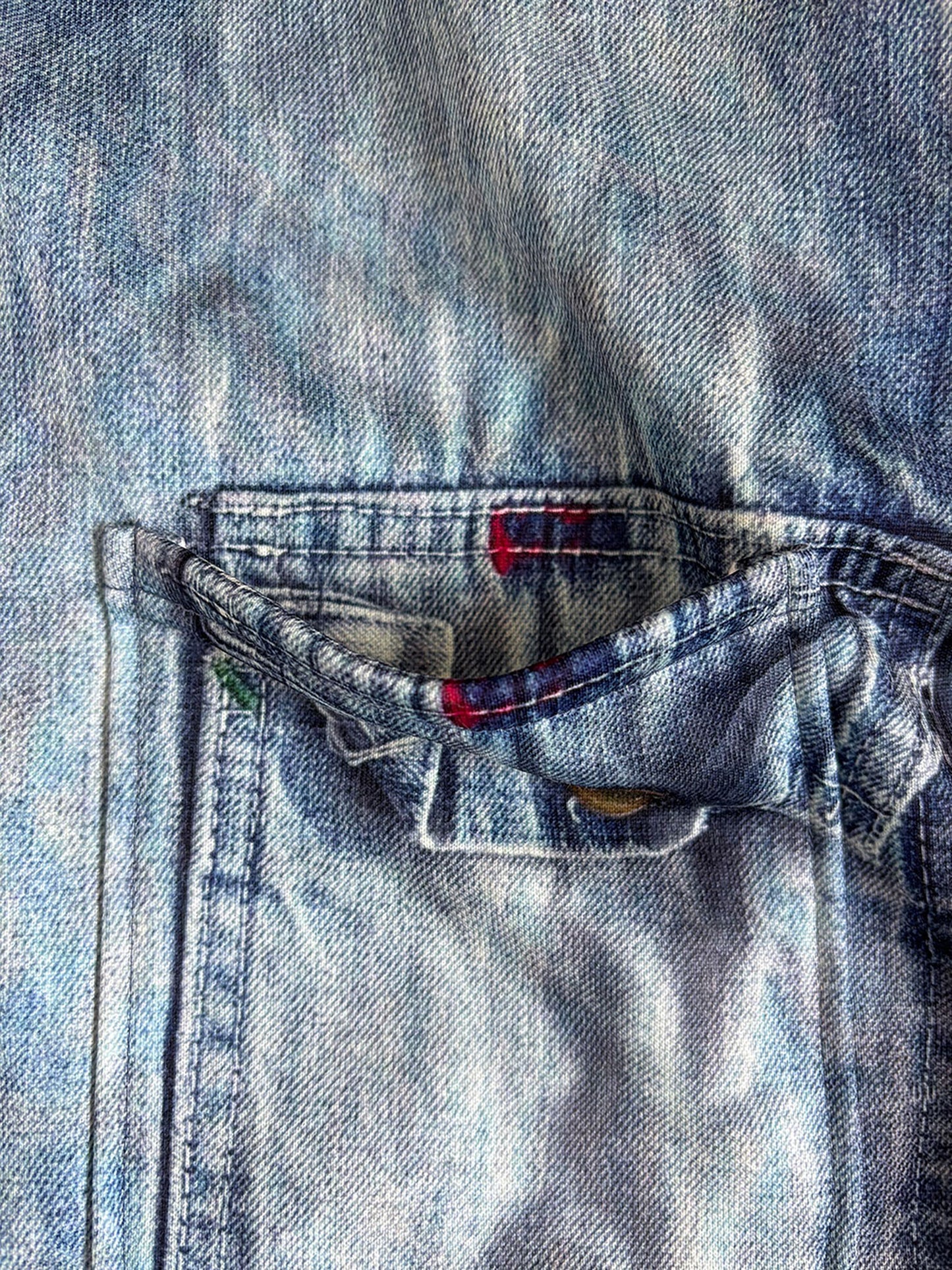 PRINT COVERALL DENIM NPT-J-004