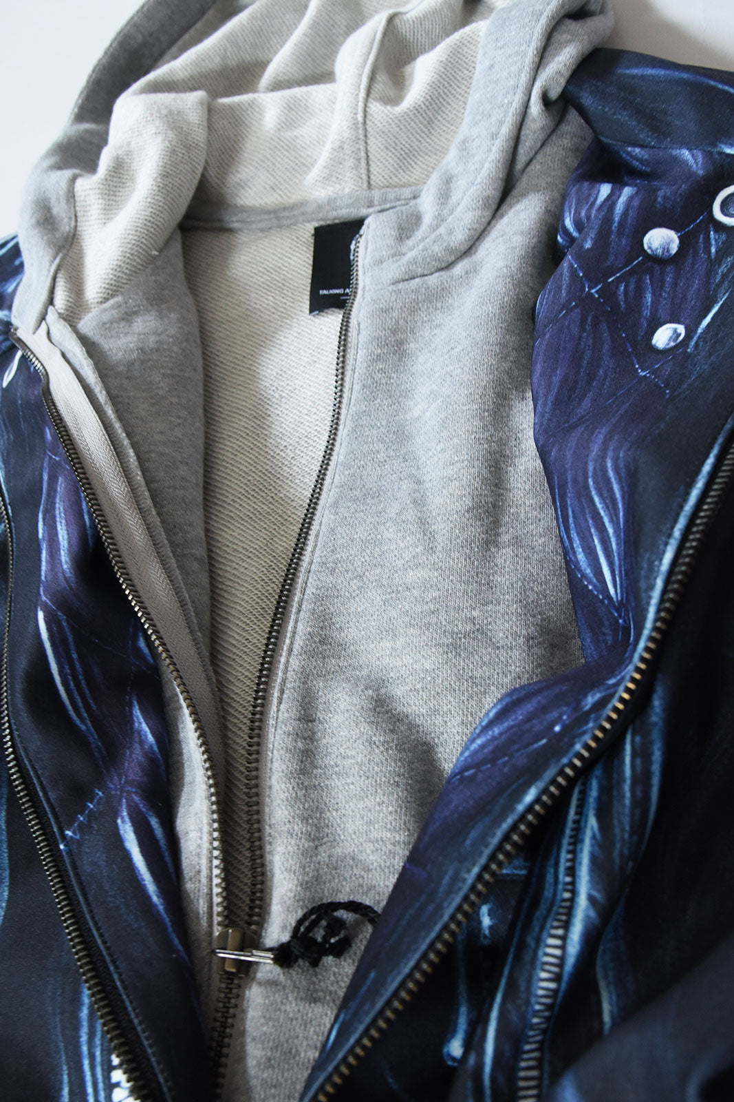 PRINT 絵画レイヤード PARKA RIDERS