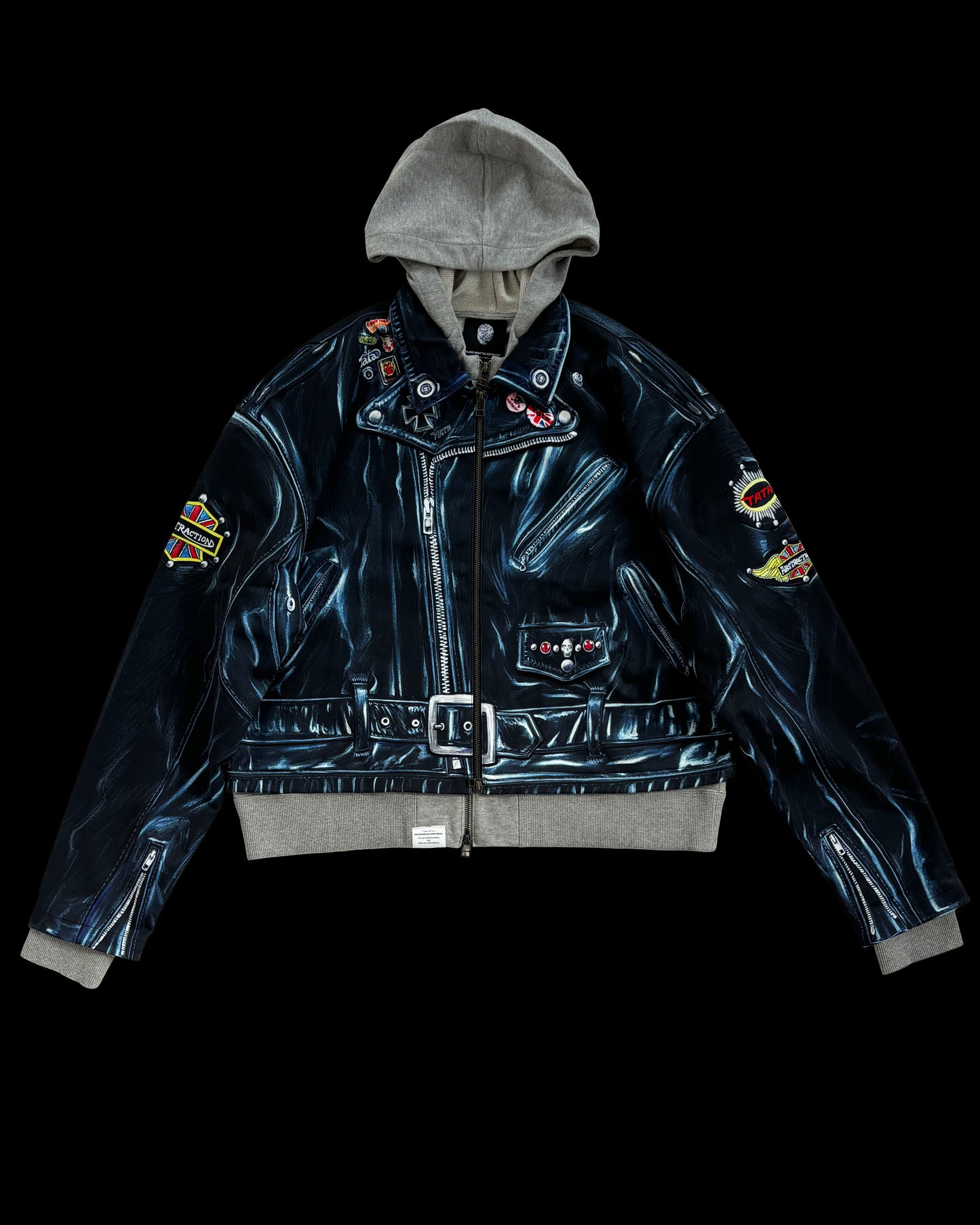 PRINT 絵画レイヤード PARKA RIDERS