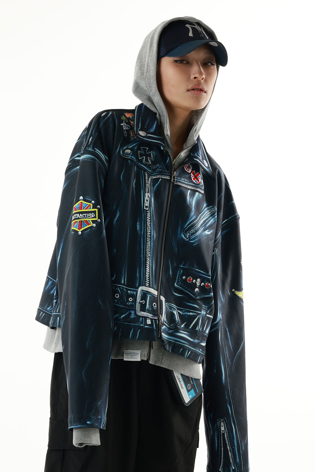 PRINT 絵画レイヤード PARKA RIDERS