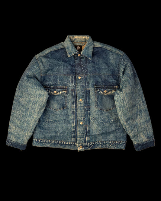 PRINT PADDED JK DENIM