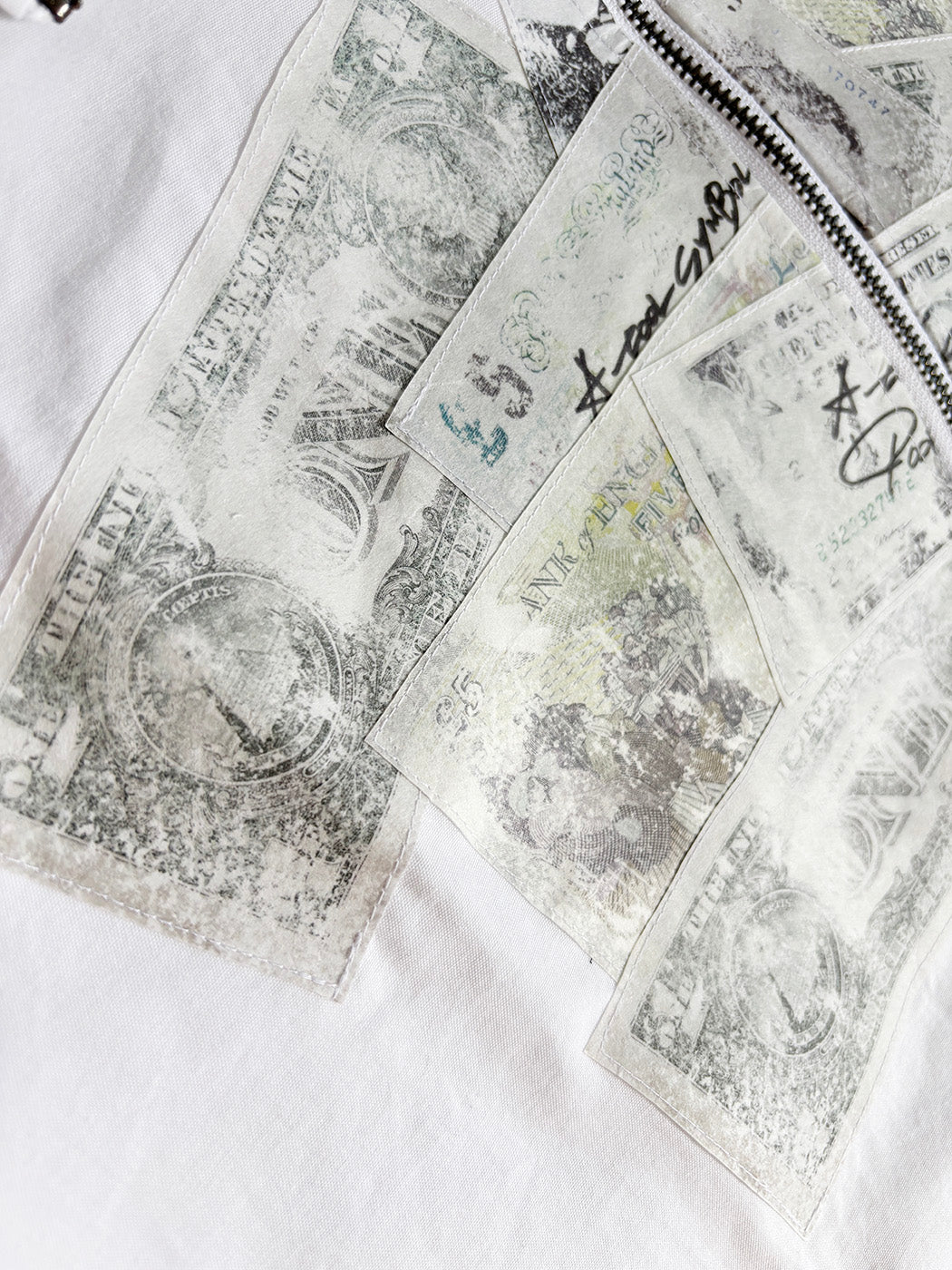 【NEW】PAPER PASTING ZIP SHIRT