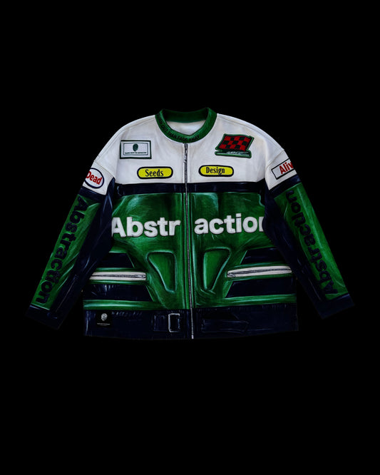 MOCK NECK PRINT LONGSLEEVE GREEN