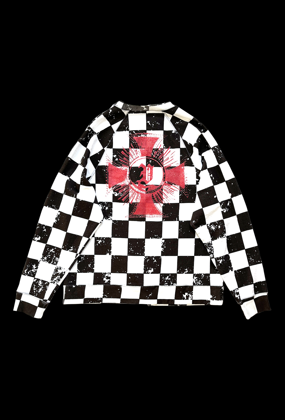 【NEW】CHECKERED FLAG RAGLAN SWEAT