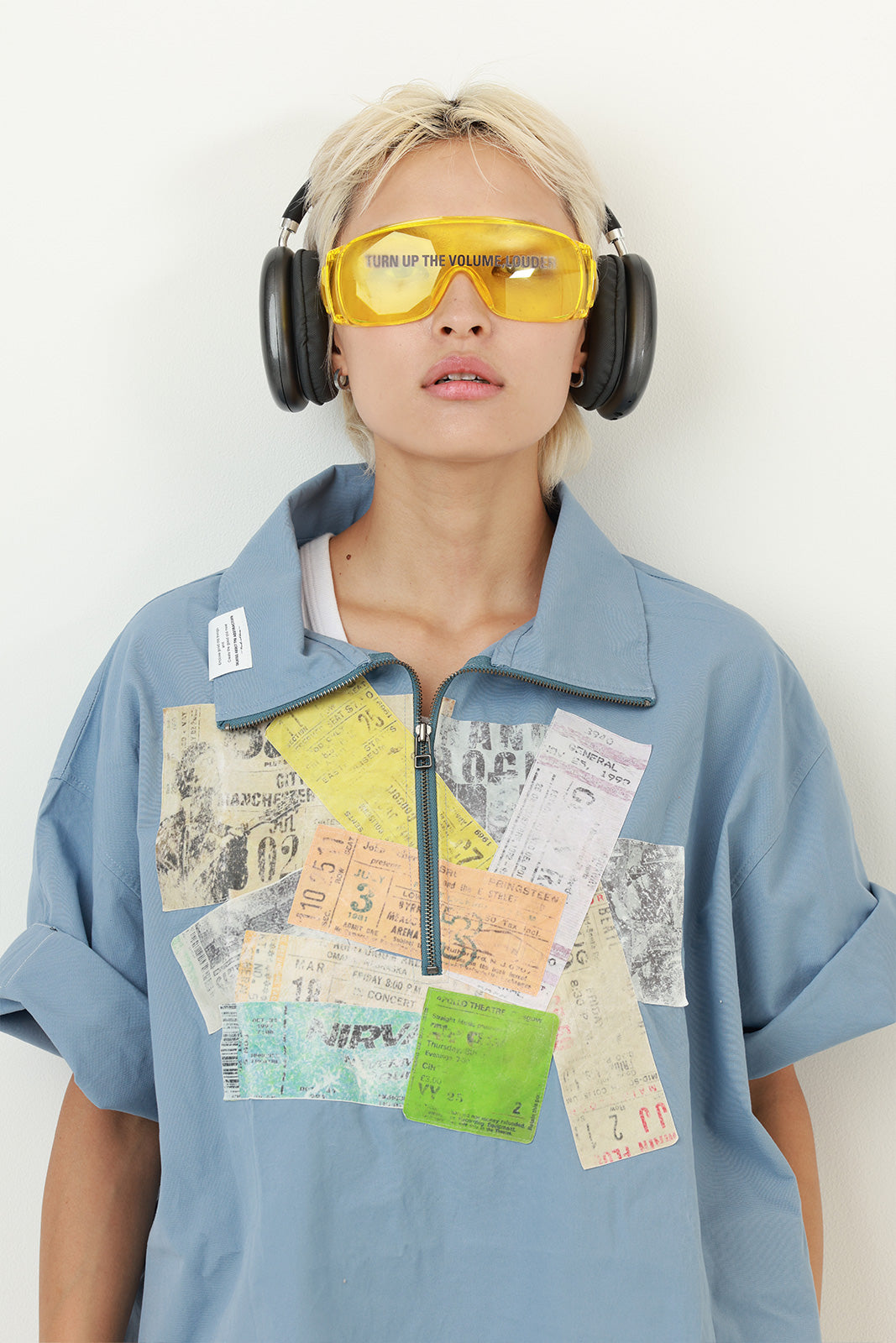 【NEW】PAPER PASTING ZIP SHIRT