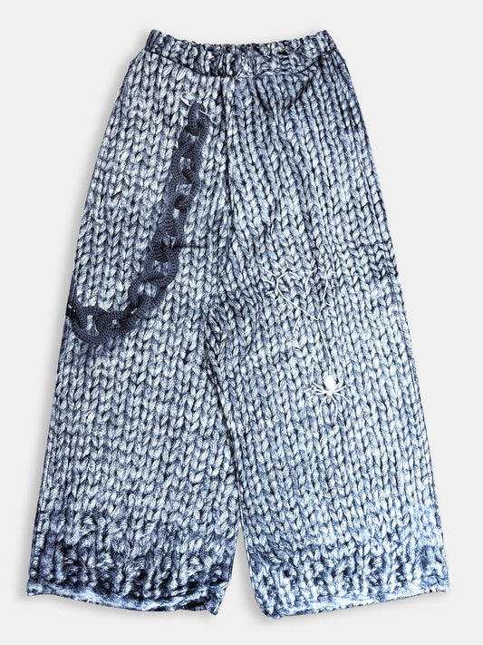 【NEW】9LENGTH PRINT WIDE PT KNIT 2627AW-LPT-001
