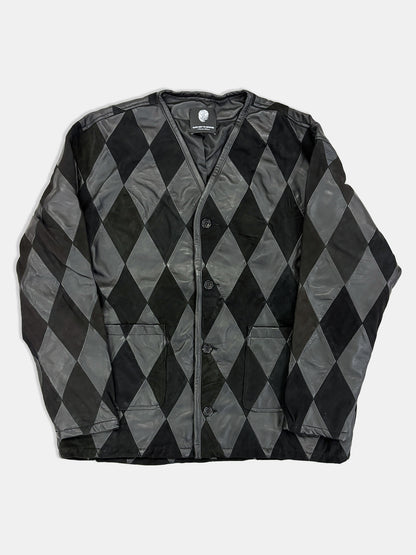 【NEW】LEATHER PW CARDIGAN  2627AW-CD-001