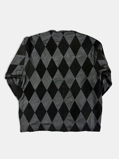 【NEW】LEATHER PW CARDIGAN  2627AW-CD-001