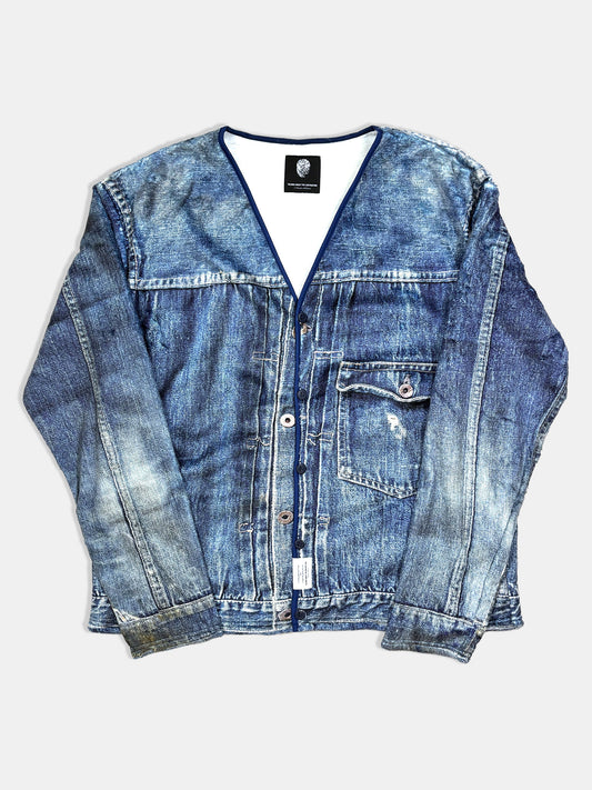 【NEW】TRANSFER FUR CARDIGAN DENIM JACKET 2627AW-CD-002