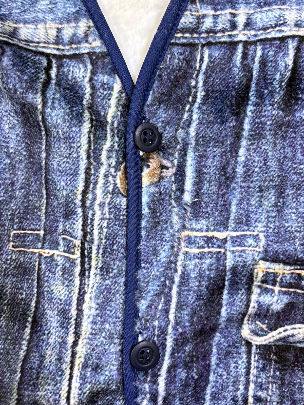 【NEW】TRANSFER FUR CARDIGAN DENIM JACKET 2627AW-CD-002