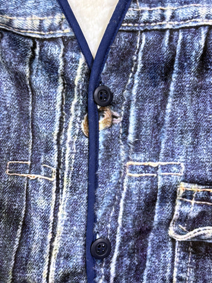【NEW】TRANSFER FUR CARDIGAN DENIM JACKET 2627AW-CD-002