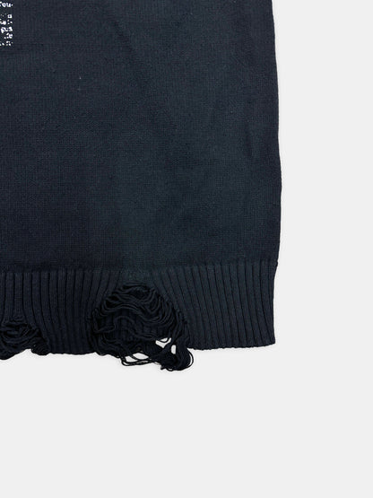 【NEW】DAMAGE COTTON KNIT 2627AW-KN-001