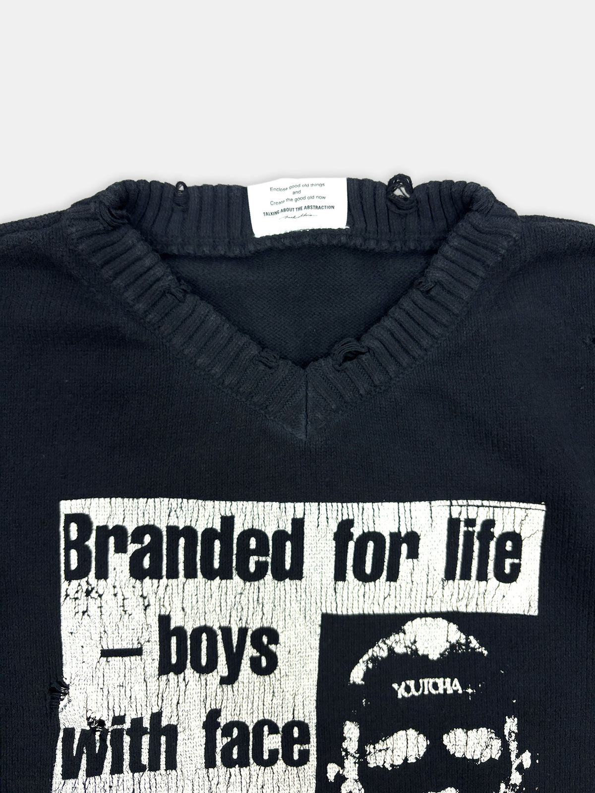 【NEW】DAMAGE COTTON KNIT 2627AW-KN-001
