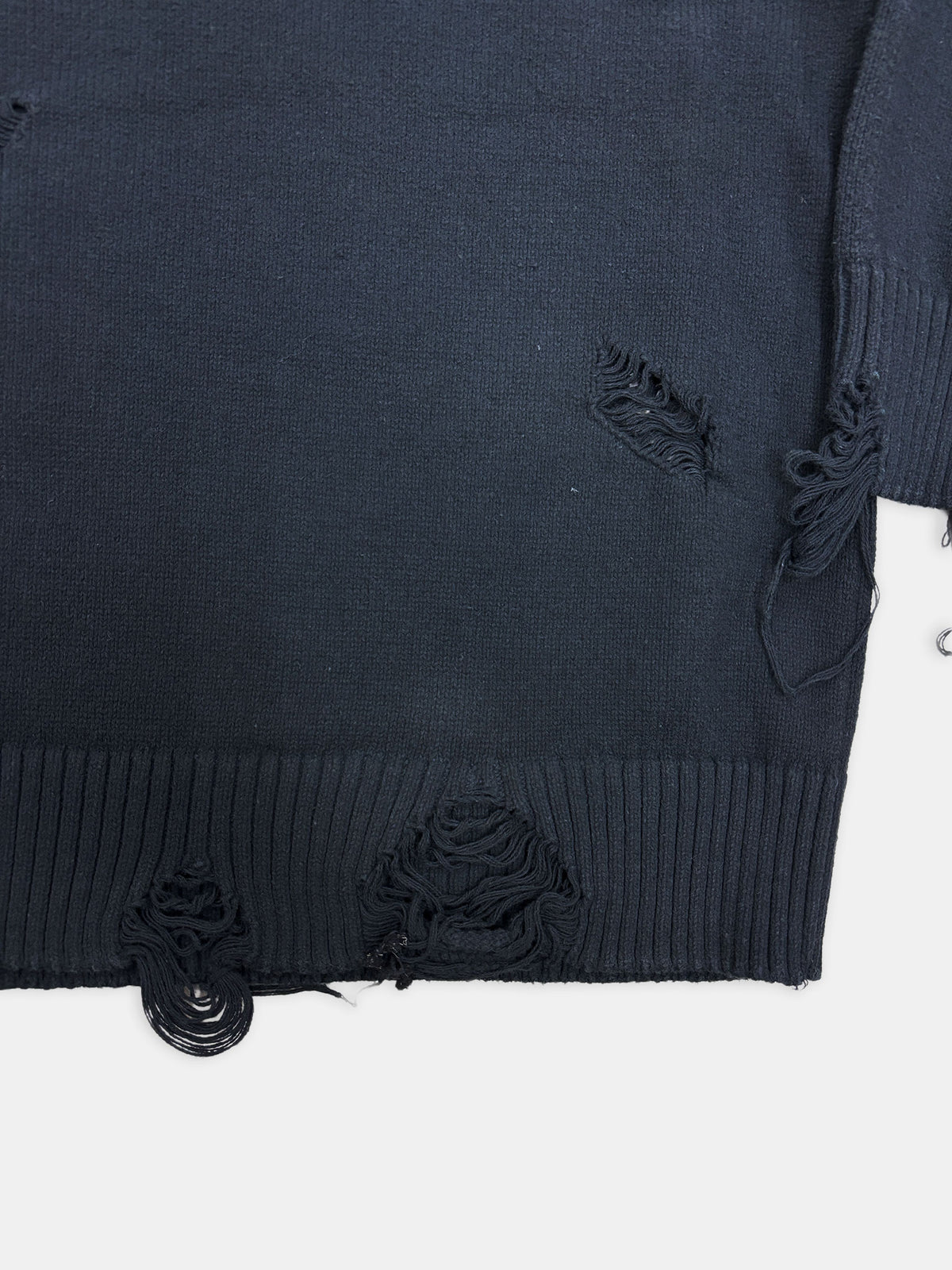 【NEW】DAMAGE COTTON KNIT 2627AW-KN-001