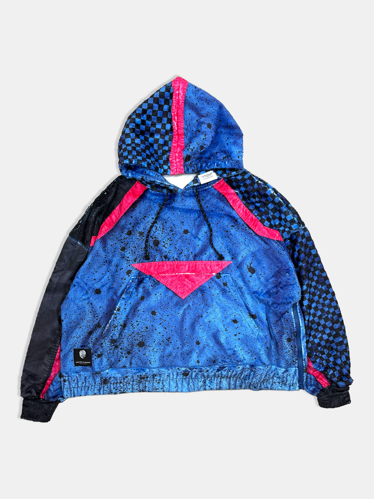 TRANSFER PRINT FUR PARKA 2627AW-PK-006_blue｜TALKING ABOUT THE ABSTRACTION（TATA）