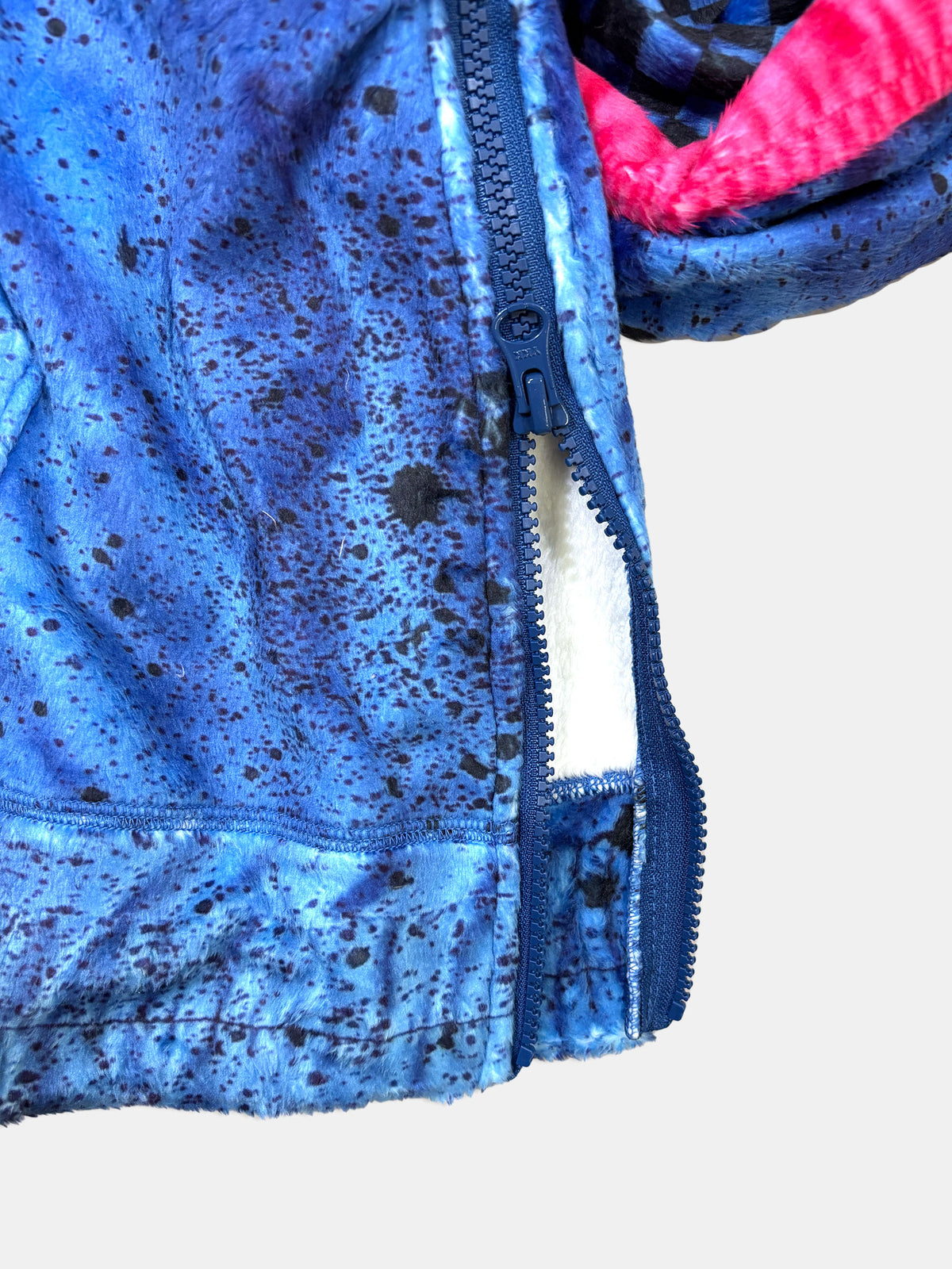 TRANSFER PRINT FUR PARKA 2627AW-PK-006_blue 画像4