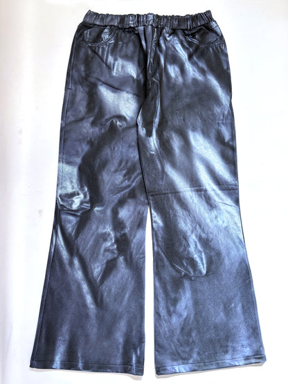PRINT FLARE PANTS LEATHER 2627AW-PT-003