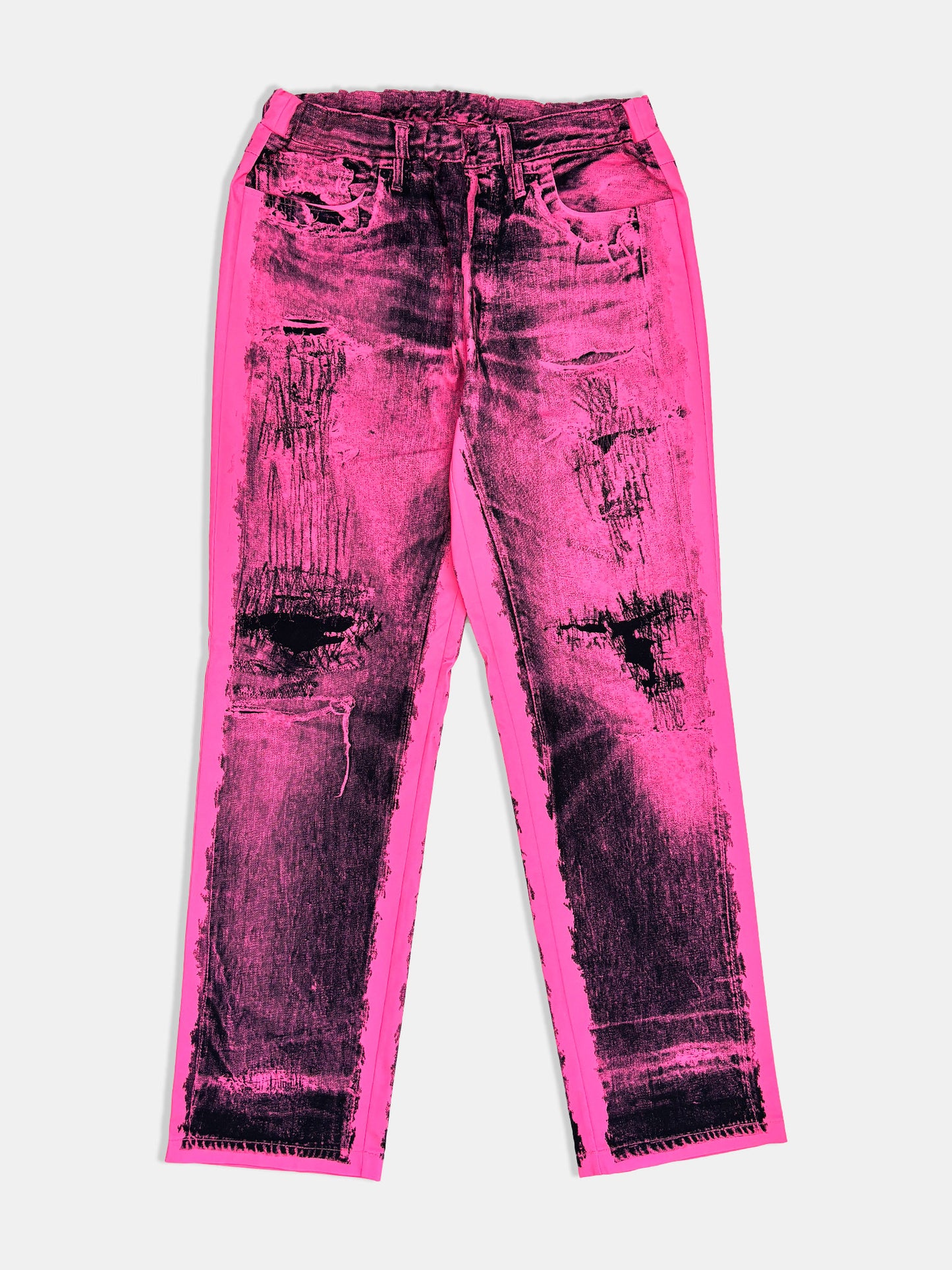 【NEW】POP ART TRANSFER STRAIGHT PANTS PINK 2627AW-PT-012