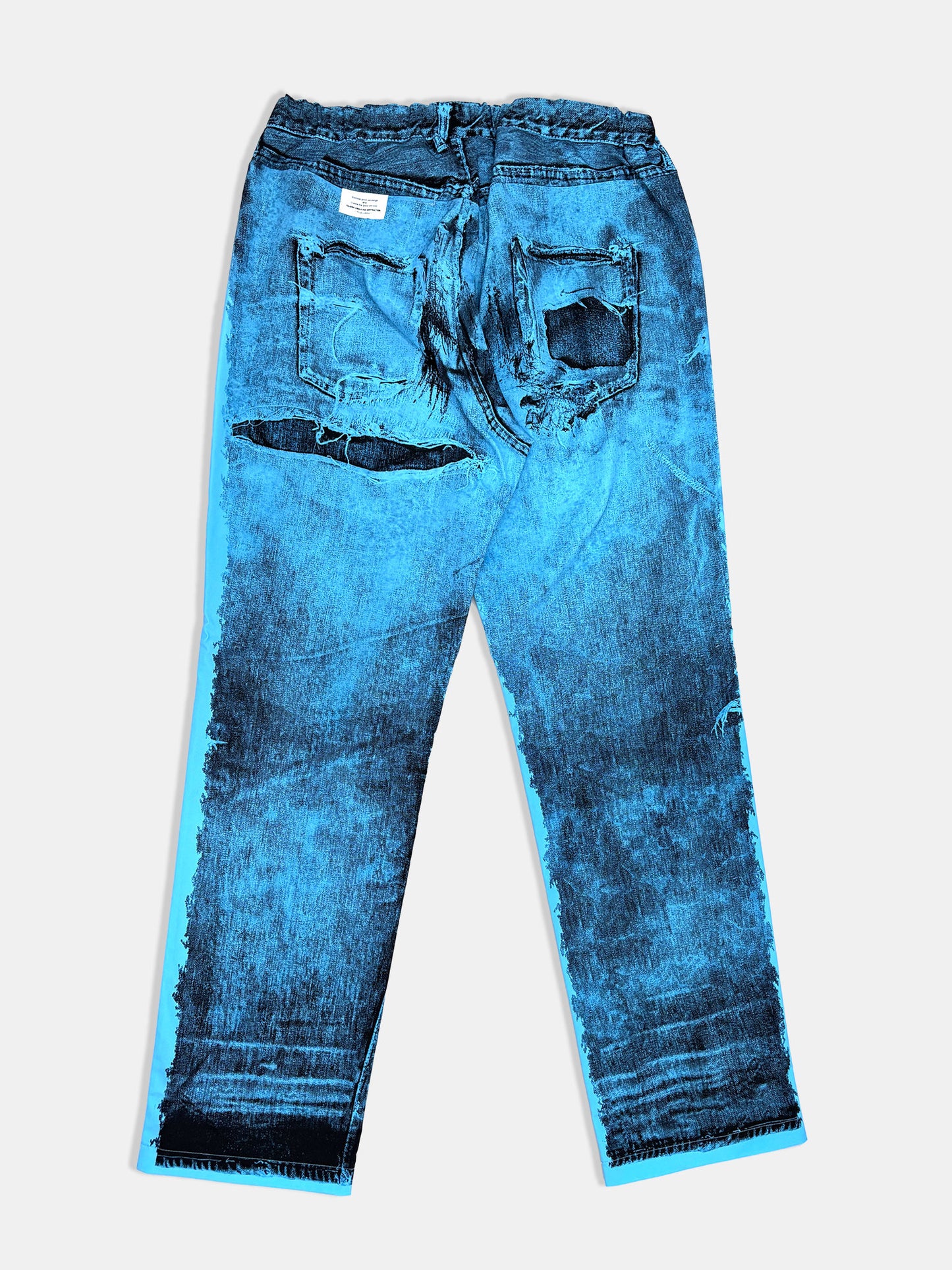 【NEW】POP ART TRANSFER STRAIGHT PANTS BLUE 2627AW-PT-012