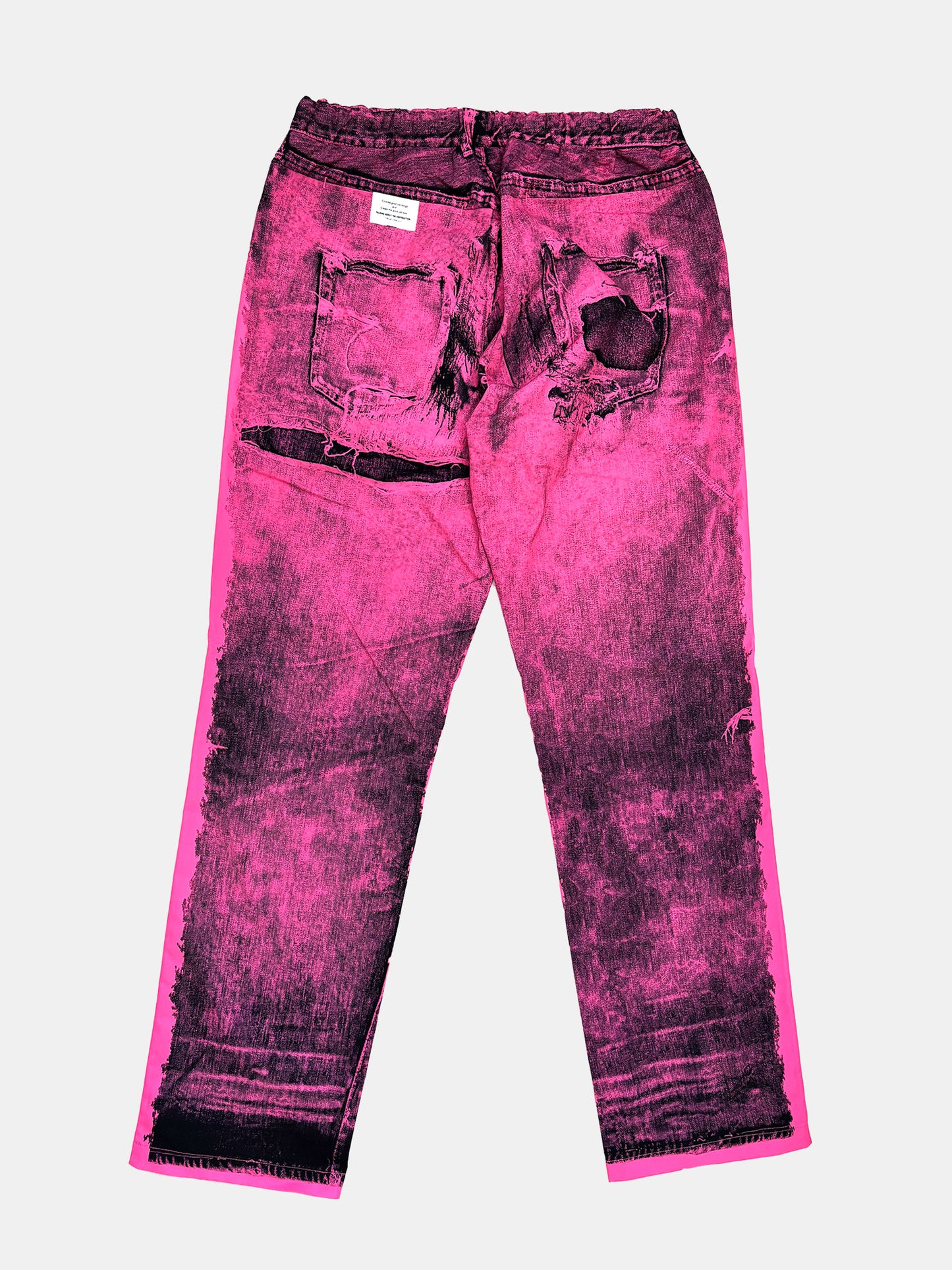 【NEW】POP ART TRANSFER STRAIGHT PANTS PINK 2627AW-PT-012