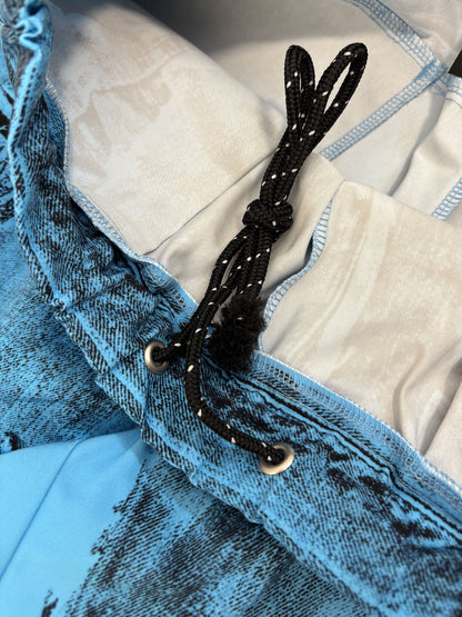 【NEW】POP ART TRANSFER STRAIGHT PANTS BLUE 2627AW-PT-012