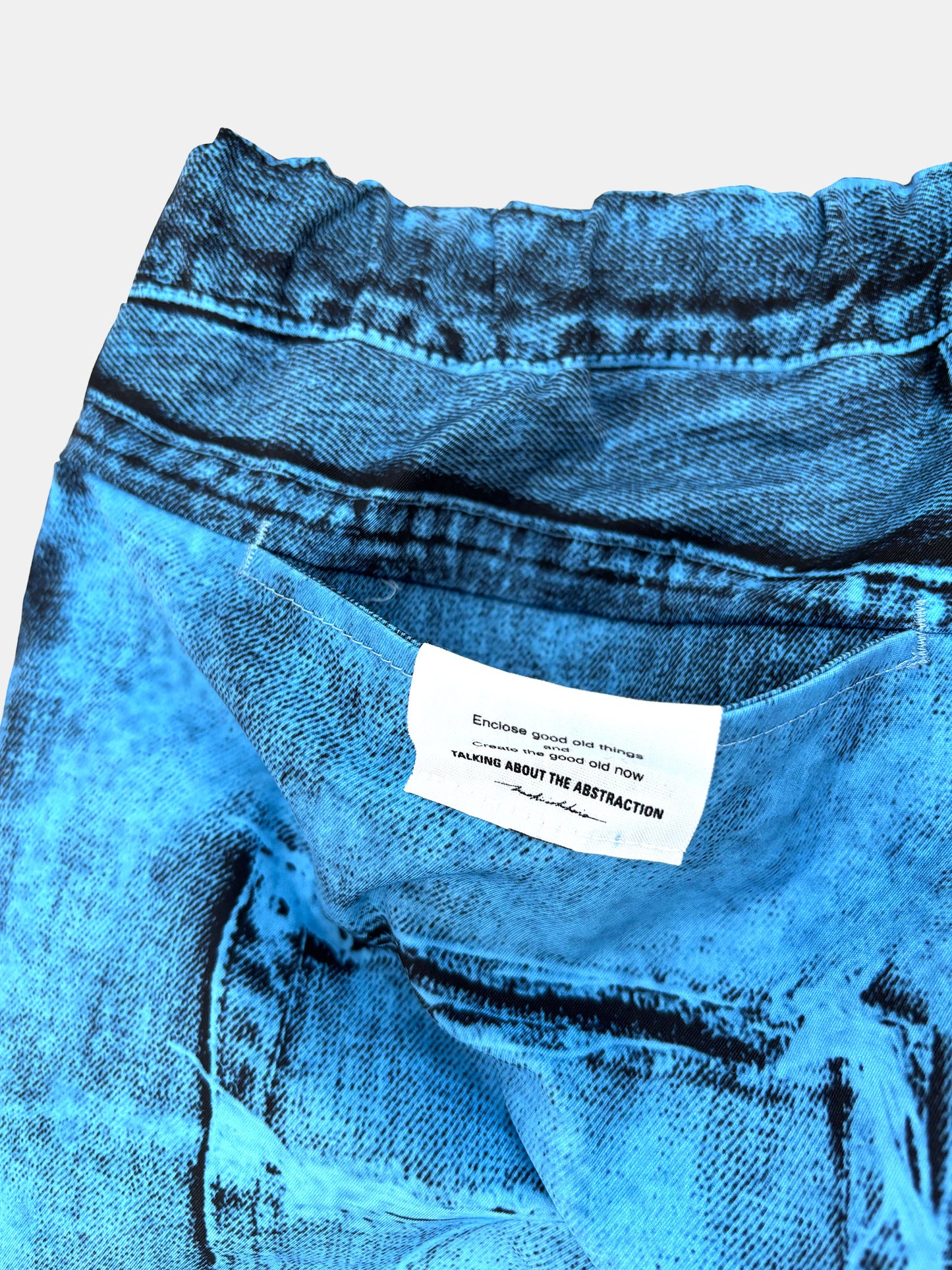 【NEW】POP ART TRANSFER STRAIGHT PANTS BLUE 2627AW-PT-012