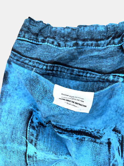 【NEW】POP ART TRANSFER STRAIGHT PANTS BLUE 2627AW-PT-012