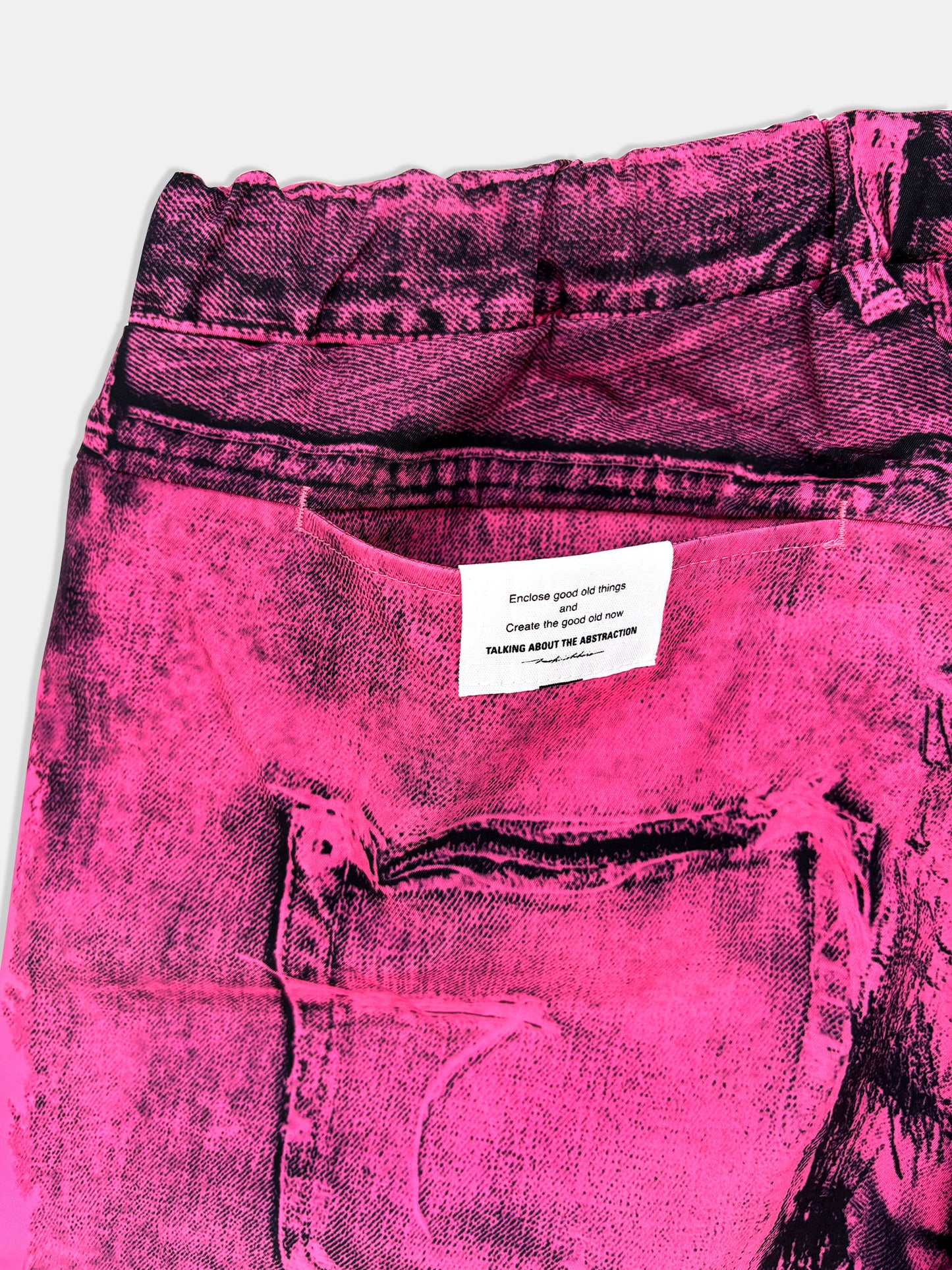 【NEW】POP ART TRANSFER STRAIGHT PANTS PINK 2627AW-PT-012