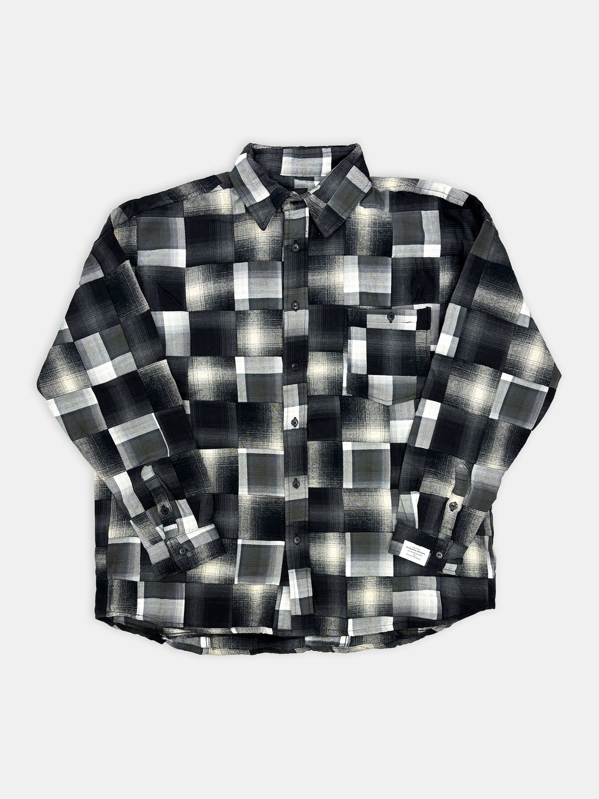 【NEW】PATCHWORK SHIRTS 2627AW-SH-001 BLACK
