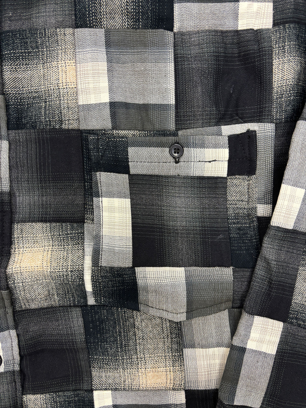 【NEW】PATCHWORK SHIRTS 2627AW-SH-001 BLACK