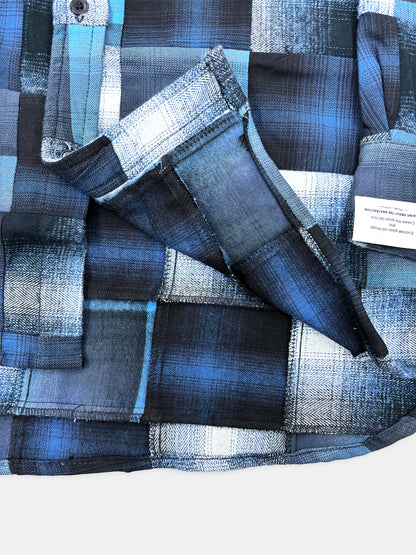 【NEW】PATCHWORK SHIRTS 2627AW-SH-001 BLUE