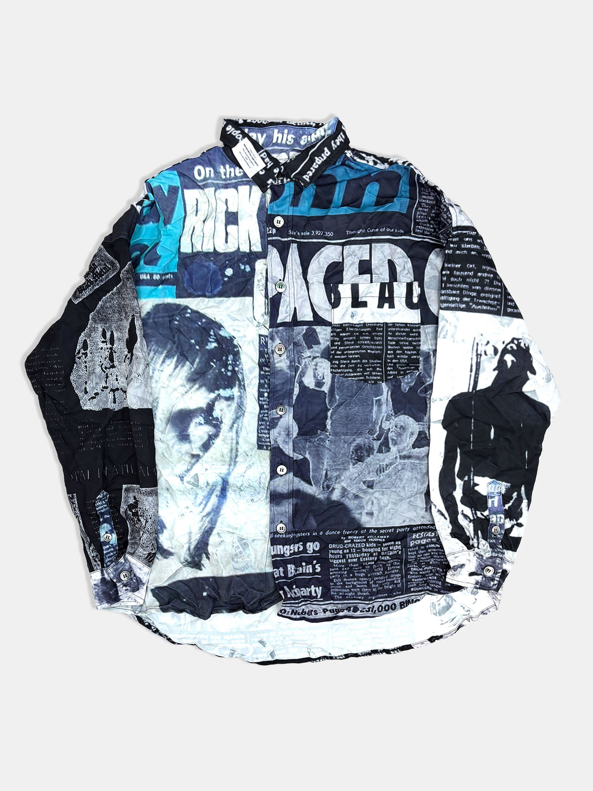 【NEW】NEWS PAPER SHIRTS 2627AW-SH-003 BLACK