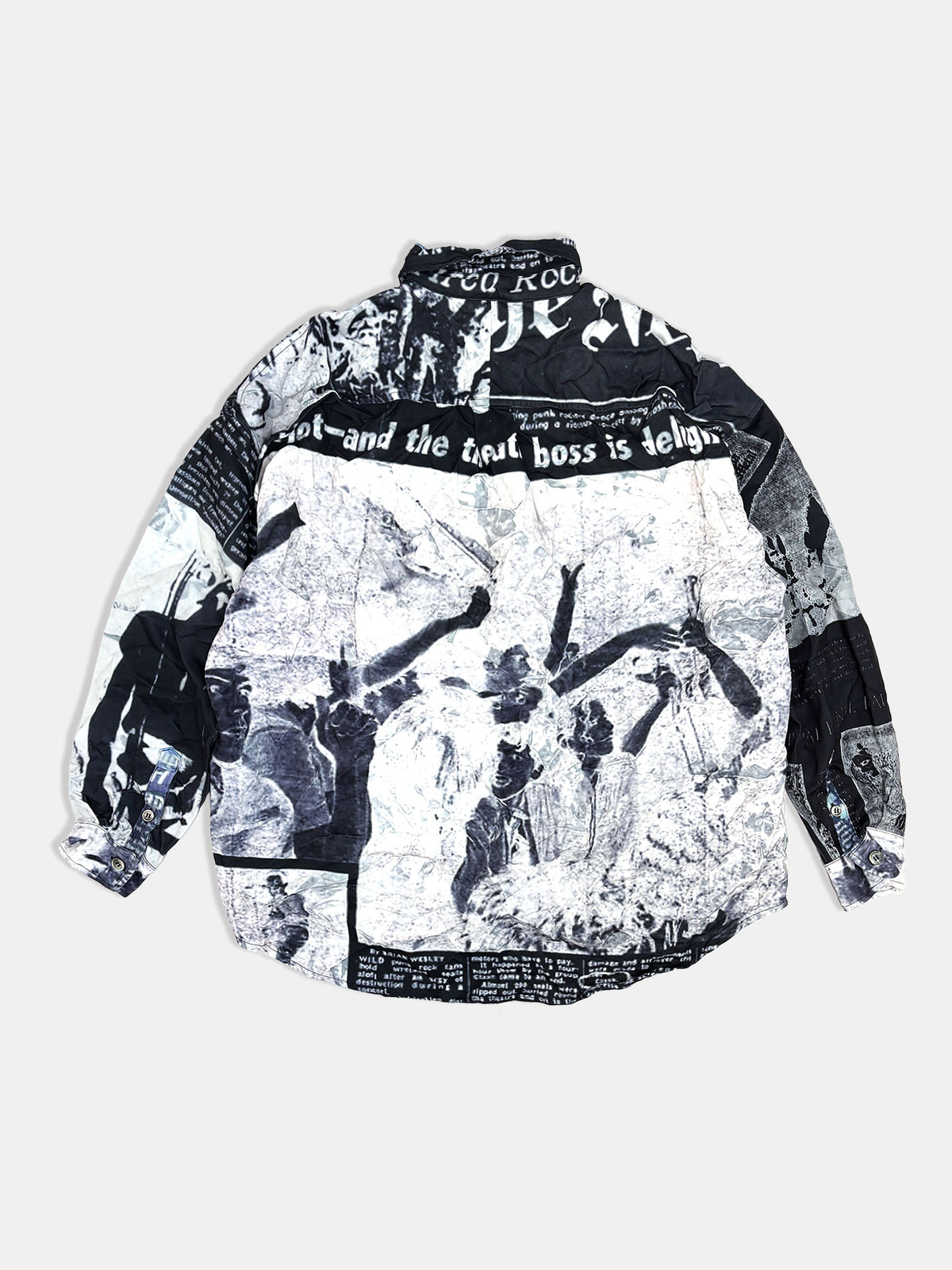 【NEW】NEWS PAPER SHIRTS 2627AW-SH-003 BLACK