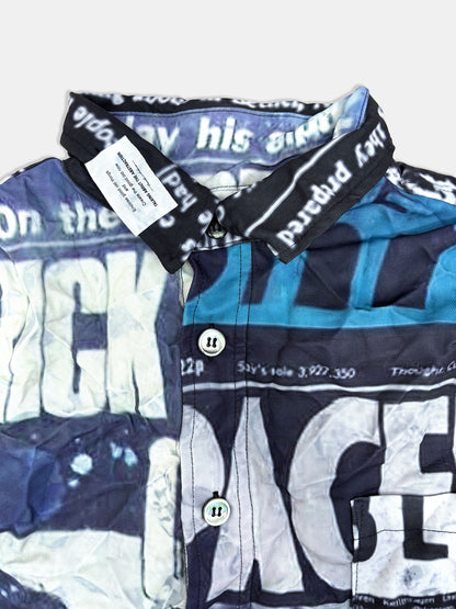 【NEW】NEWS PAPER SHIRTS 2627AW-SH-003 BLACK
