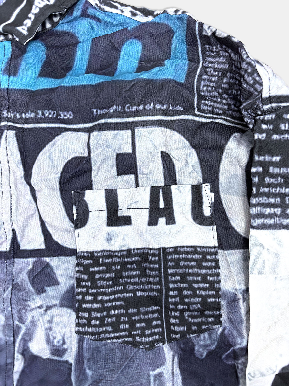 【NEW】NEWS PAPER SHIRTS 2627AW-SH-003 BLACK