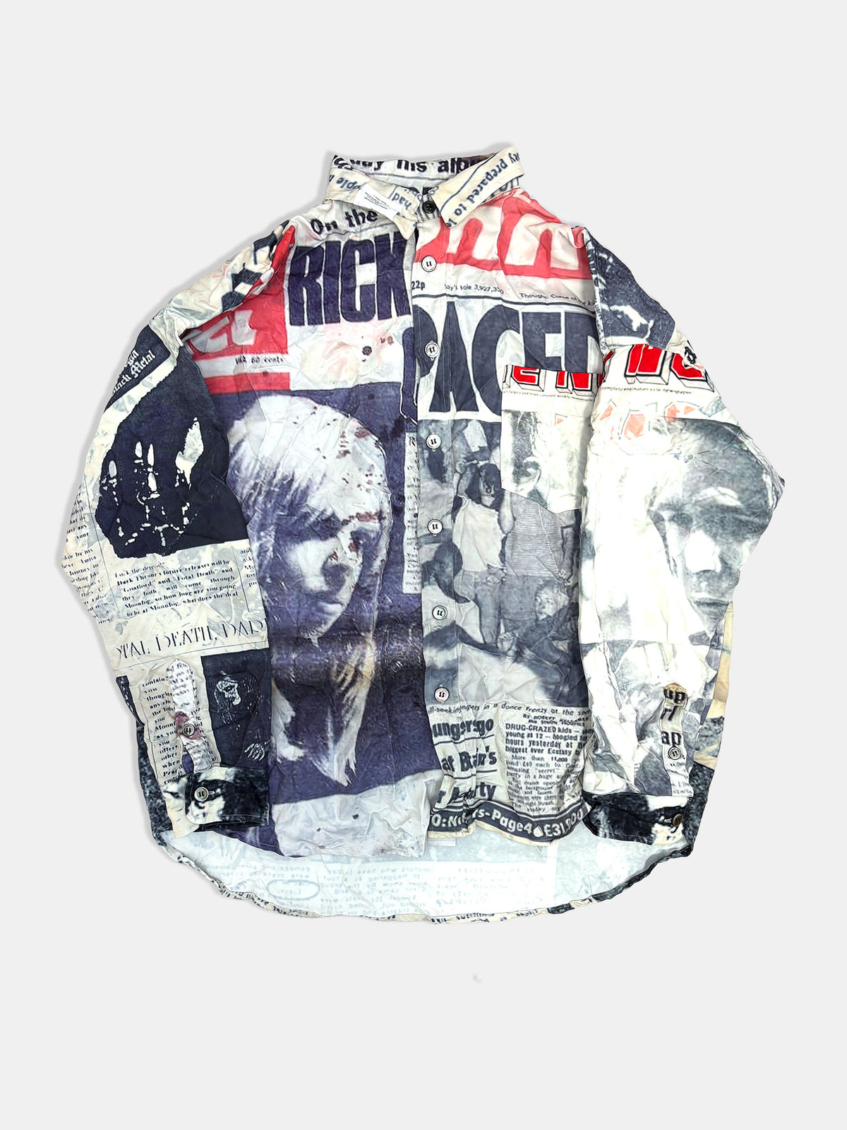 【NEW】NEWS PAPER SHIRTS 2627AW-SH-003 WHITE