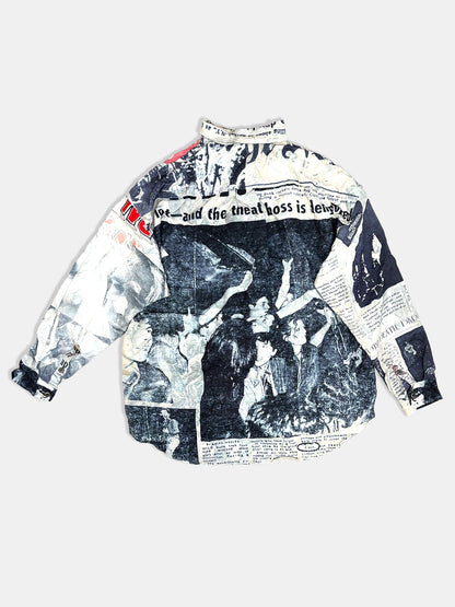 【NEW】NEWS PAPER SHIRTS 2627AW-SH-003 WHITE