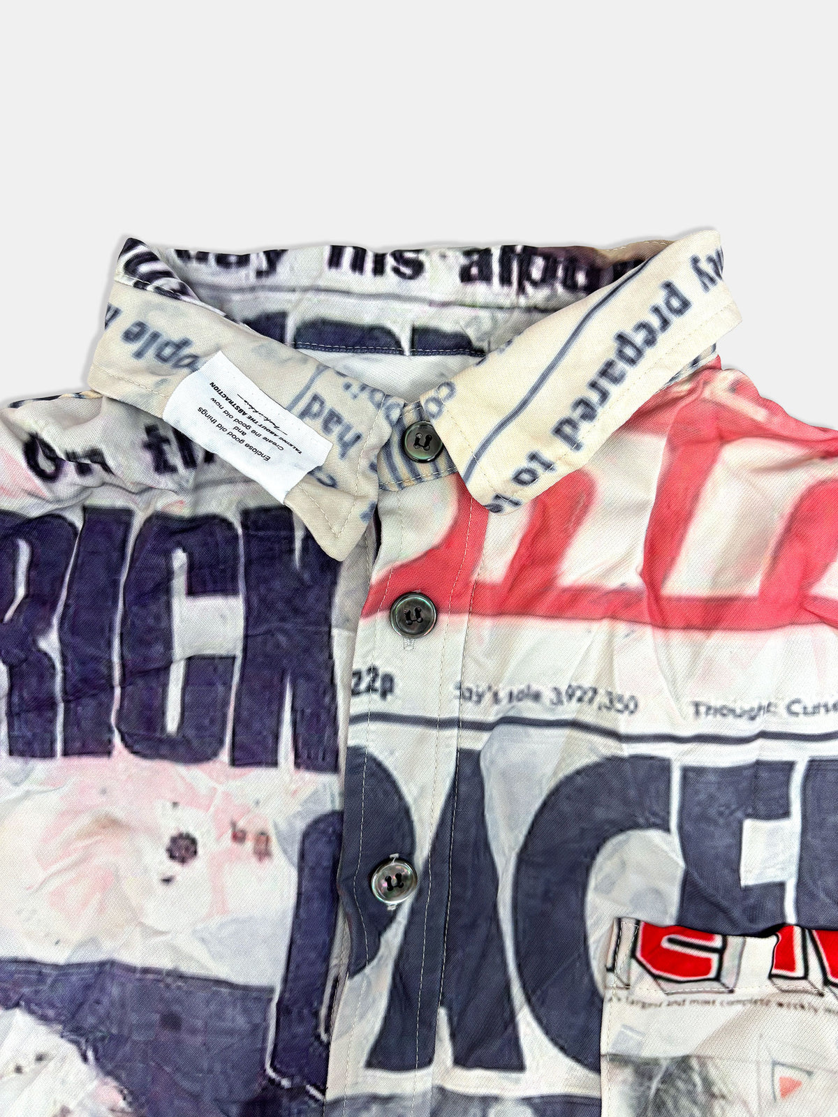 【NEW】NEWS PAPER SHIRTS 2627AW-SH-003 WHITE