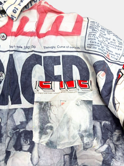 【NEW】NEWS PAPER SHIRTS 2627AW-SH-003 WHITE