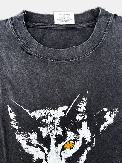 【NEW】CAT TEE BLACK 2627AW-T-004
