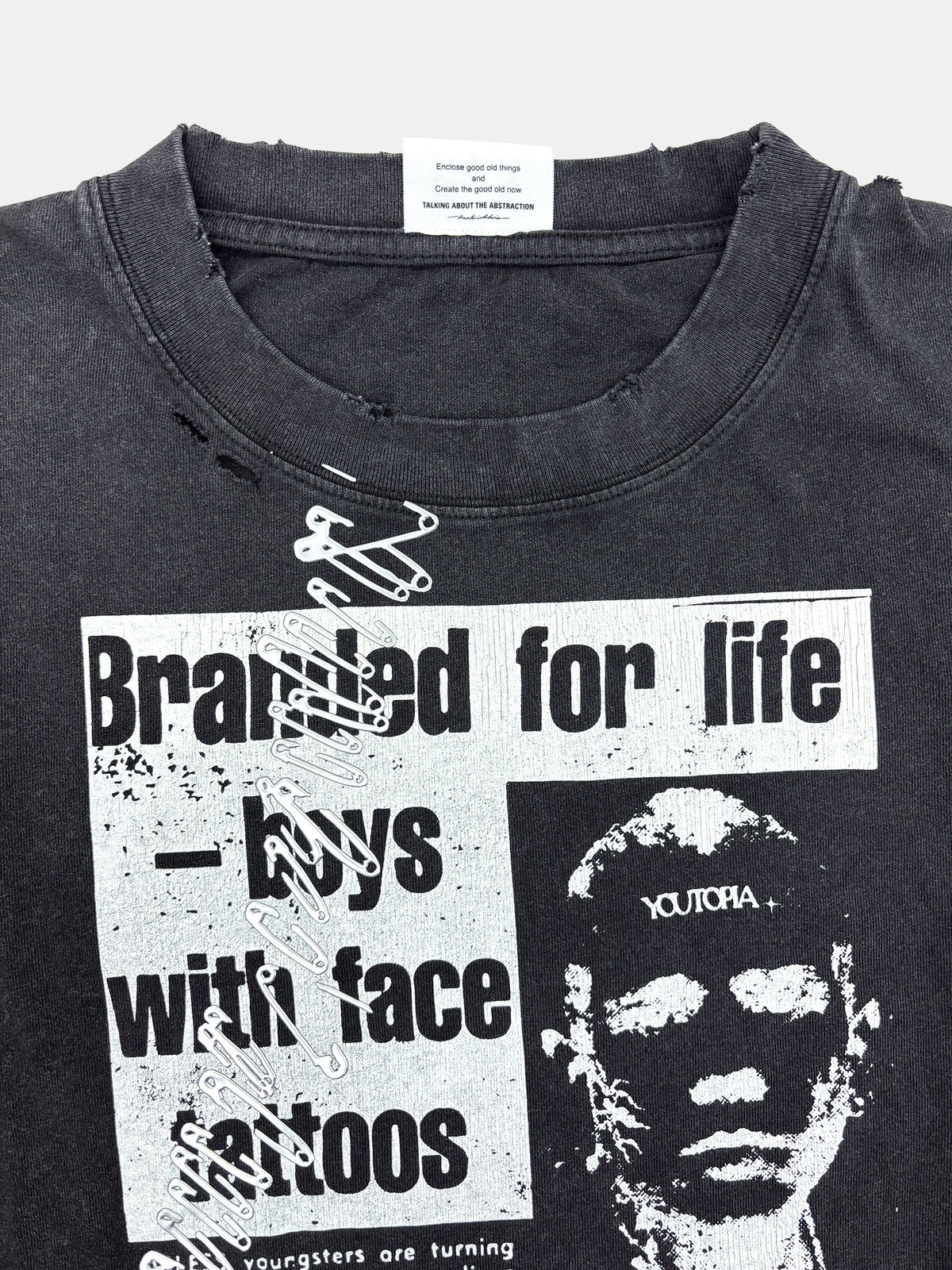 【NEW】NEWS PAPER TEE BLACK 2627AW-T-006