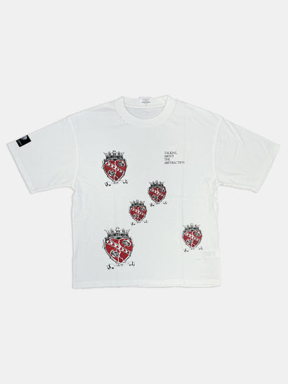 【NEW】HEART CROWN TEE WHITE 2627AW-T-008