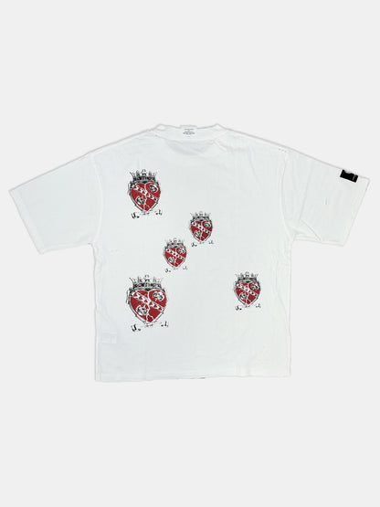 【NEW】HEART CROWN TEE WHITE 2627AW-T-008