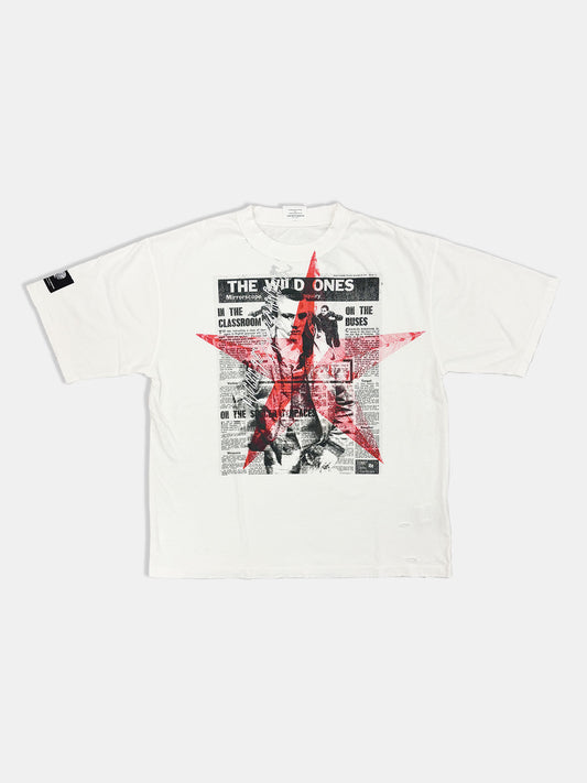 【NEW】NEWS PAPER TEE WHITE 2627AW-T-010